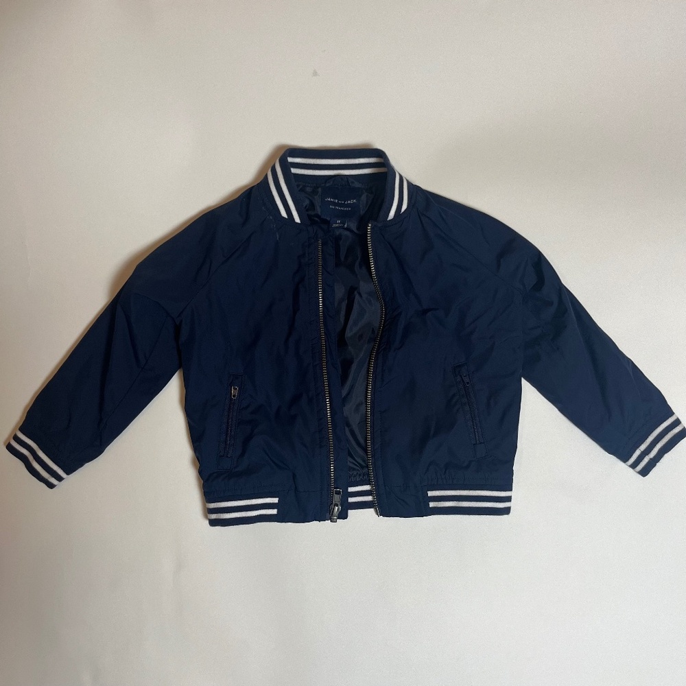 Janie and Jack 2T Classic Blue Bomber Jacket